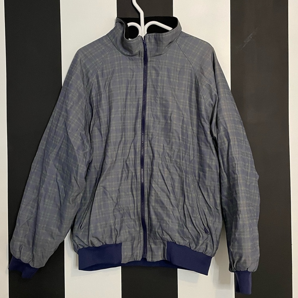 Vintage Plaid Blue Jacket
